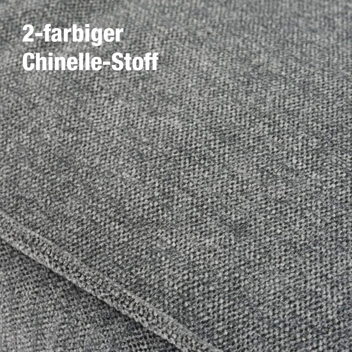 JAMAXX Преміум подушка для собак, ортопедична, 65x50 см, срібно-сірий колір, знімний чохол з Chinelle, м'яка наповнювач з Visco піни