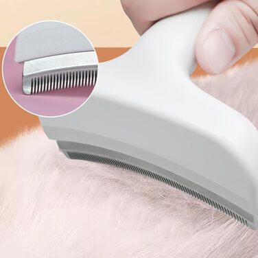 Набір гребінців від бліх для котів та собак: видалення бліх, шерсті та вичісування блукаючого хутра. Включає гребінець для чищення зубів V-подібної форми та самоочищувані гребінці.