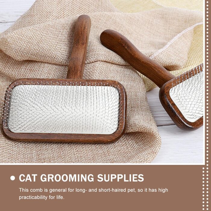 Гребінець для тварин з неслизькою ручкою: для котів та собак, масажний, для довгошерстих