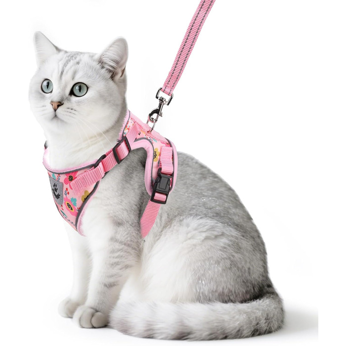 Іграшка для котів PUPTECK з дзвоником та шнурком, безпечна та м'яка, для маленьких тварин (рожева, M)