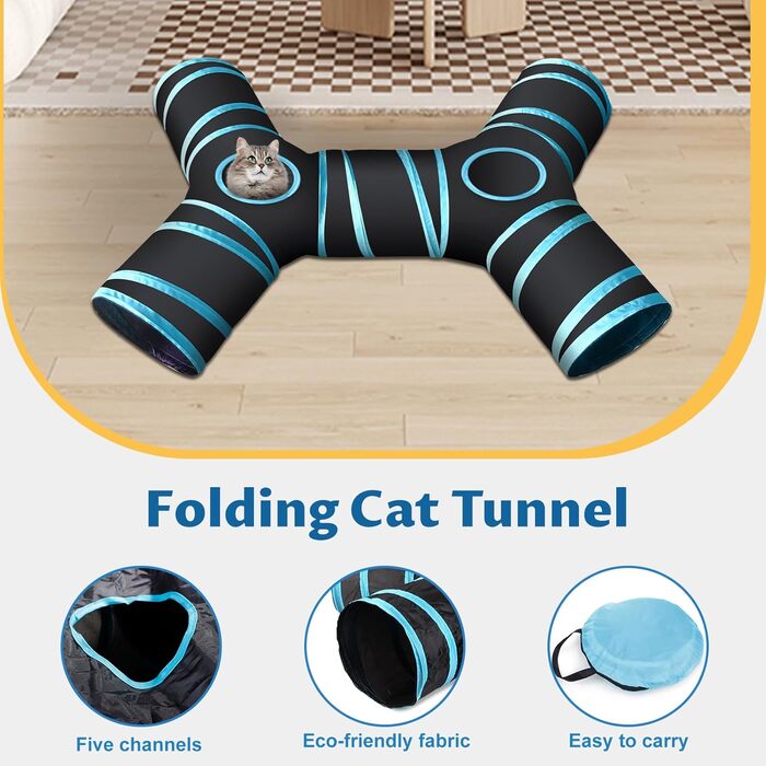 Набір іграшок для котів YUTUY: тунель, 39 шт., мишки та різноманітні іграшки для кошенят та котів