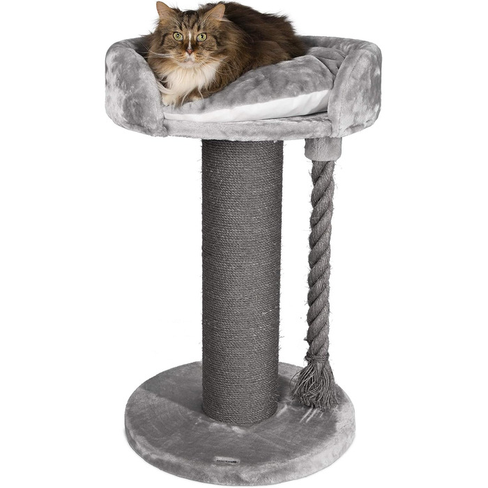 Когтеточка для котів Beeztees Tura, сіра, 60x60x100 см