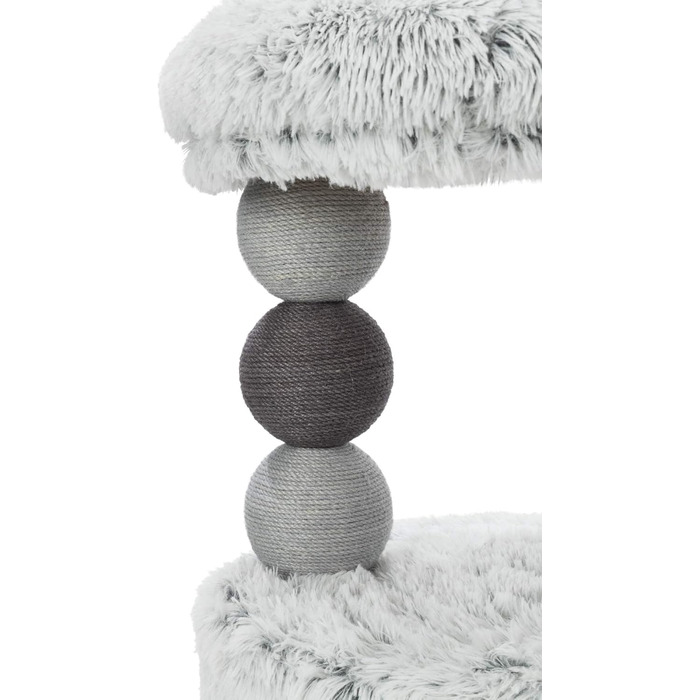 Дряпка для котів TRIXIE Harvey 73 см сірого кольору – кігтеточка з затишною печерою та зручною лежанкою, стабільна та комфортна – 44540