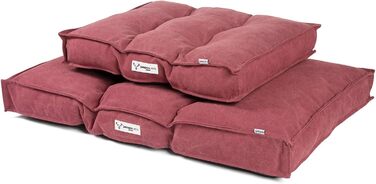 Килимок для собак JAMAXX, 65x55 см, рожевий, з м'якою та зручною наповнювачем, знімний чохол, дизайн Vintage Canvas