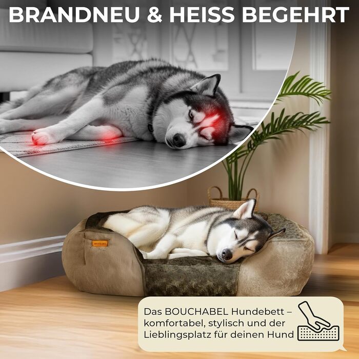 М'яке ліжко для собак - подушка, корзина, ліжко для маленьких собак, диван, миється, не слизьке, наповнювач PP-бавовна та подрібнений пінопласт, коричневий S