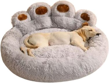 SWZEC Elegare Lidi - Велике ліжко для тварин у вигляді лап (Сірий, S - 50 см)