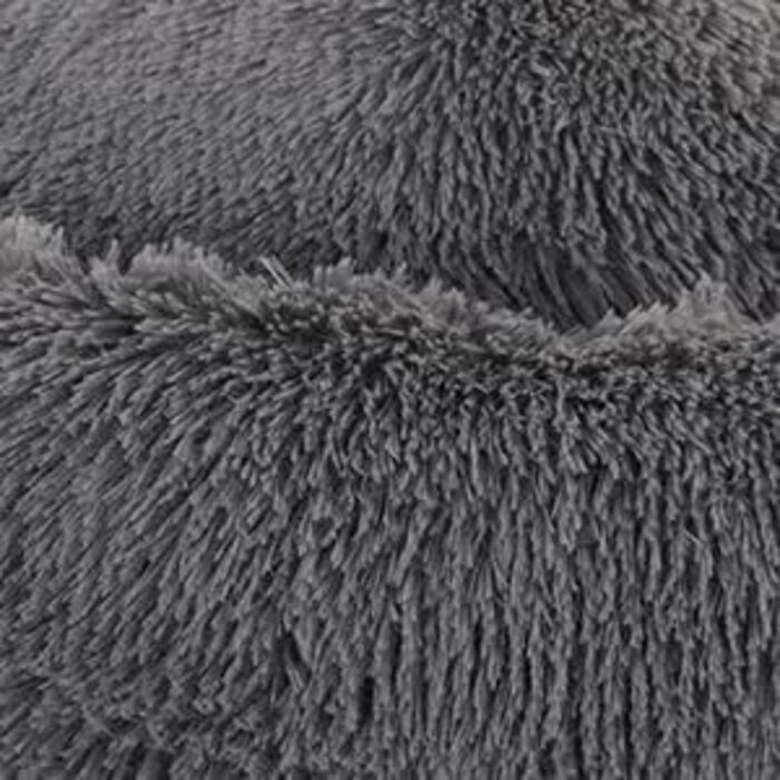 Кругле ліжко для собак маленьких порід - м'яке та миється - ідеальне для комфорту вашого улюбленця. Підходить для Чихуахуа та Йоркширських тер'єрів до 4 кг. Діаметр 50 см, розмір 50x50x18 см, темно-сірий колір.