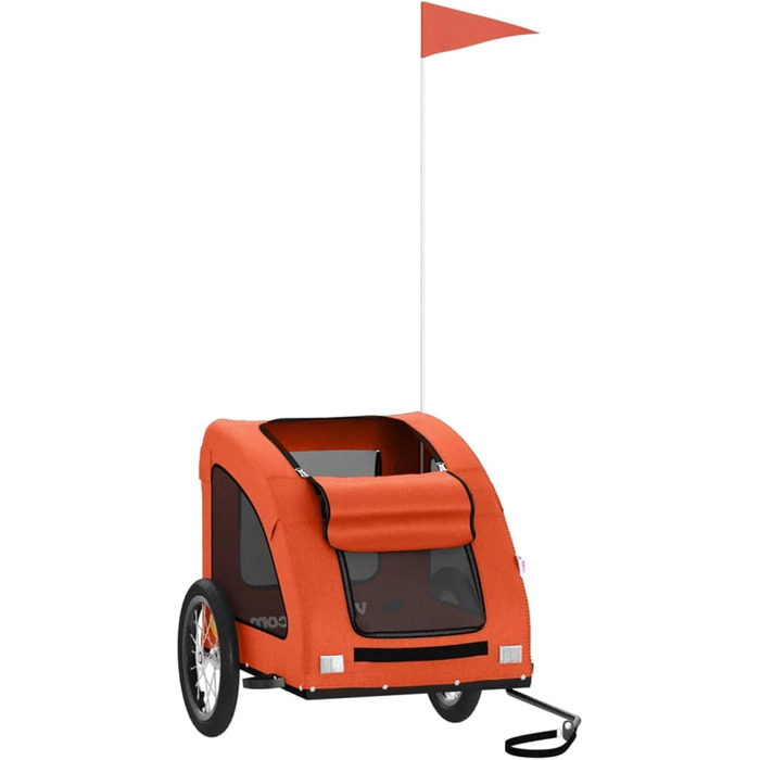 Трансформер для собак з металевим каркасом, Oxford-тканина, PVC-дах, вантажопідйомність до 45 кг, Оранжевий, Model93956