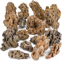 Камінь для акваріума Unocho Dragon Stone 5 фунтів, декор для акваскейпу, ландшафтний дизайн, 2-4 дюйми