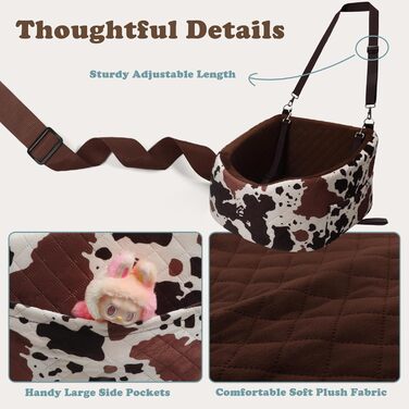 Автокрісло для собак - захист від зіткнень, антиковзаюче, захищає салон авто, знімне та пральне, коричневе