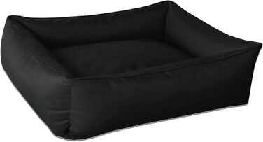 Ліжко для собак BedDog MAX XXL, знімний і праний чохол, чорне, для великих порід