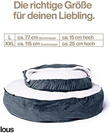М'яке ліжко для собак Lous®, ліжко-будка, можна прати, для великих і маленьких собак та котів, котяче ліжко, знімний коврик