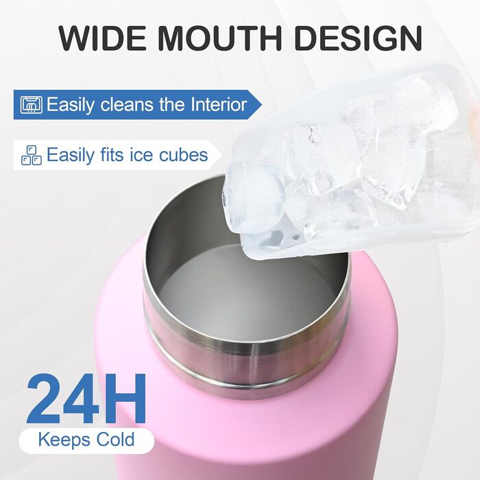 KEWIXY Водяна пляшка для собак з мисками, 3-в-1, для прогулянок, подорожей, кемпінгу, Outdoor (Рожевий, 907.2 мл)