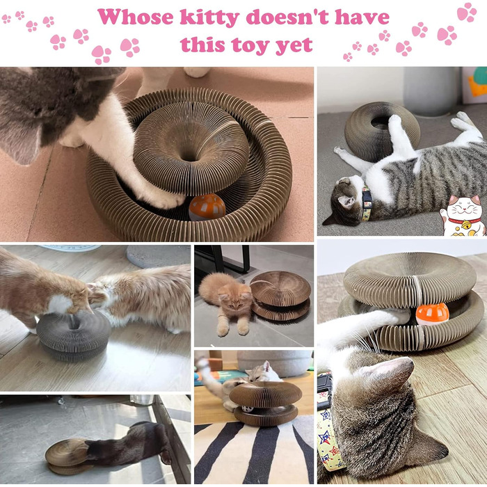 Котяче дряпальний борд - інтерактивна іграшка з котом'ятою та дзвіночком. Дряпальний картон для котів, іграшка для шліфування кігтів.