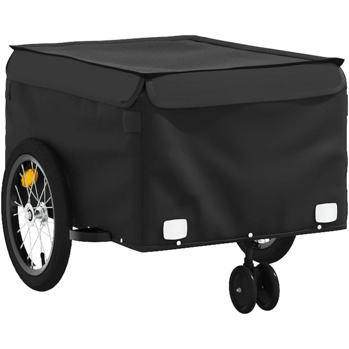 Причіп для велосипеда для собак, транспортний причіп, чорний, 45 кг, сталь, для щоденного транспортування, універсальний, легко монтується