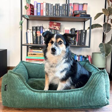 4L Textil М'яке собаче ліжко з корду Hugo Premium-LINE, ортопедичне для маленьких собак, з піною Memory Foam, 100x80 см