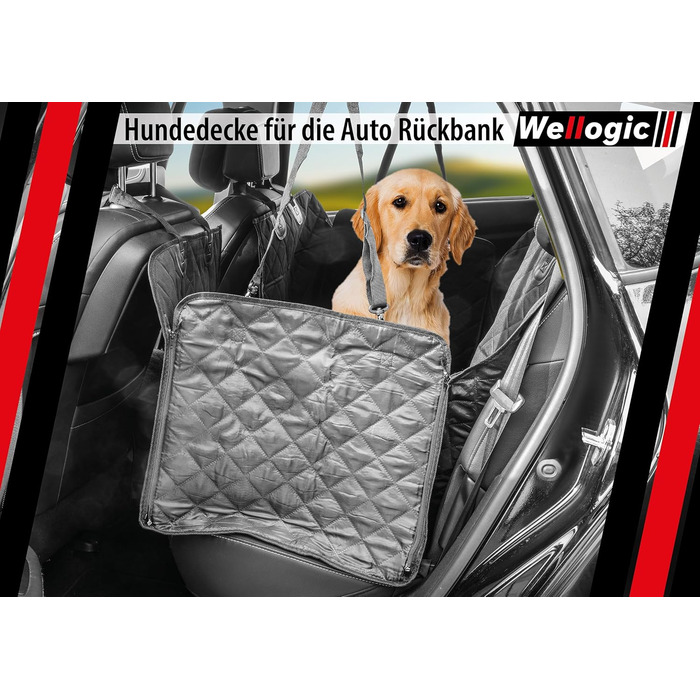 Накидка для собак у машину, захист заднього сидіння, килимок для собак, водовідштовхувальна, стійка до подряпин, універсальна