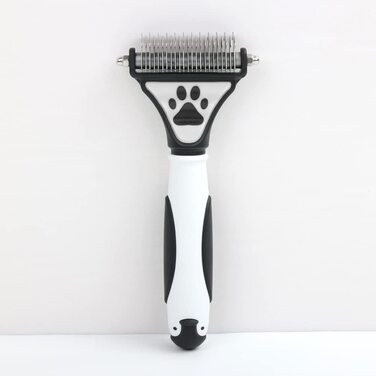 Щітка для вичісування шерсті собак та котів - двостороння, для видалення підшерстка та ковтунів (Pfoten)