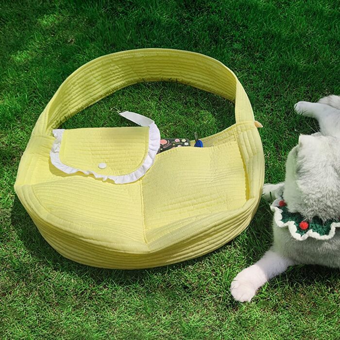 Транслювач для домашніх тварин Yctze для собак і котів, сумка-переноска на плечі з магнітною застібкою, гачком для буксирування та зручним зовнішнім виглядом для подорожей (РОЖЕВИЙ). Підходить для тварин вагою до 6,5 кг