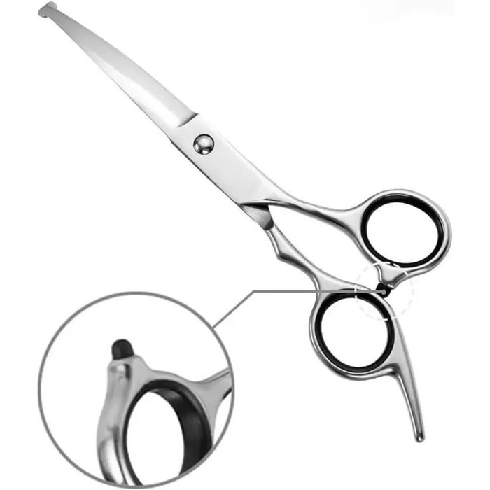 Професійна вигнута ножиця для грумінгу собак 6.88 дюймів - ножиці для собак з ергономічною ручкою, регульованим болтом, з нержавіючої сталі для собак, котів та інших домашніх тварин