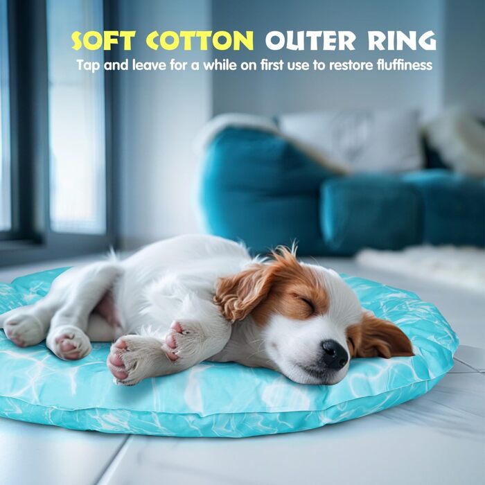 Кühlmatte Hunde Katzen Orbicular: Охолоджуючий килимок для собак та котів, розмір M, 72x72x5 см