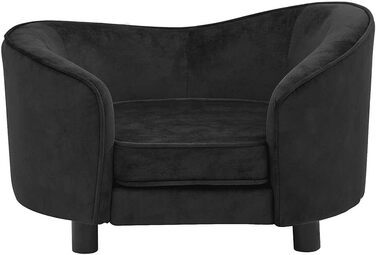 Софа для собак VidaXL чорна 69x49x40 см, м'яке ліжко для собак/кішок