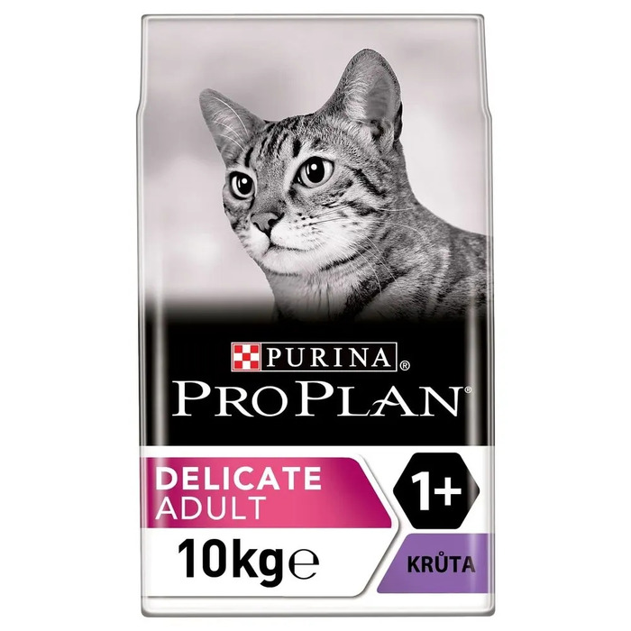 Корм для дорослих котів PRO PLAN Adult Delicate Digestion з індичкою, 10 кг