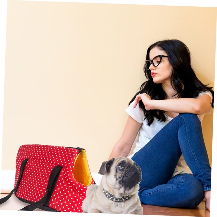 Рюкзак для собак VALICLUD: зручна переноска з дихаючого матеріалу з підсумком для аксесуарів