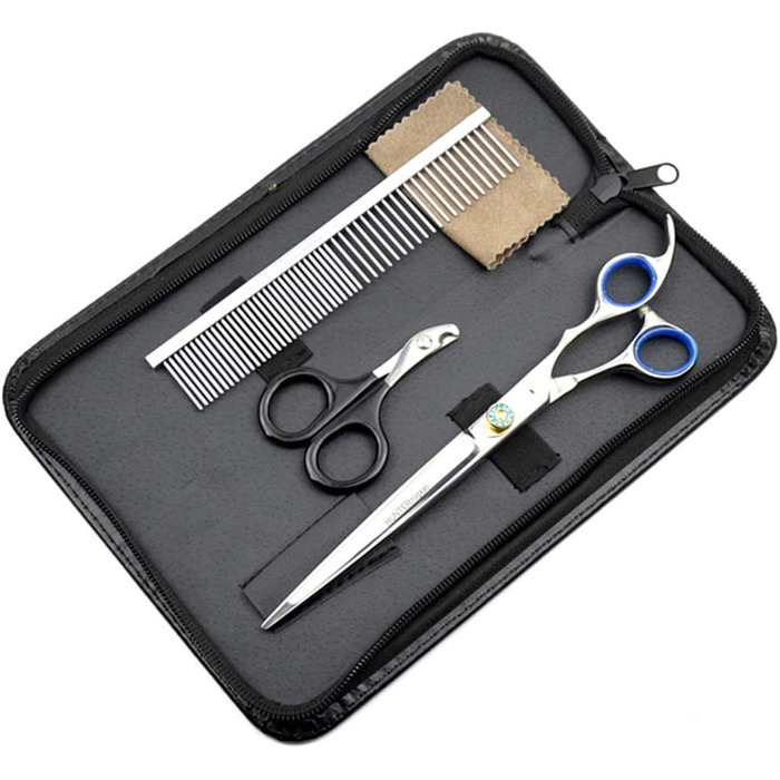 Професійні ножиці для грумінгу тварин JP 440C з нержавіючої сталі, регульовані, з антиковзким покриттям, 8 дюймів