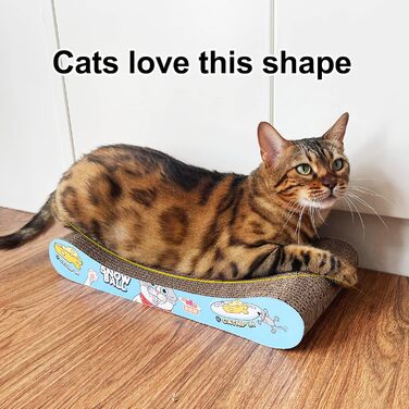 Когтеточка для котів TTCAT, 2 шт, двостороння, з котячою м'ятою, з гофрокартону, форма кістки, для захисту меблів, міцна
