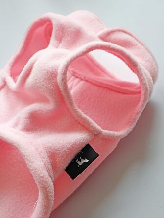 Тепла жилетка JACKO & CO для собак та котів з кільцем для повідка – м'яка, легка, дихаюча (XXL, Рожева)