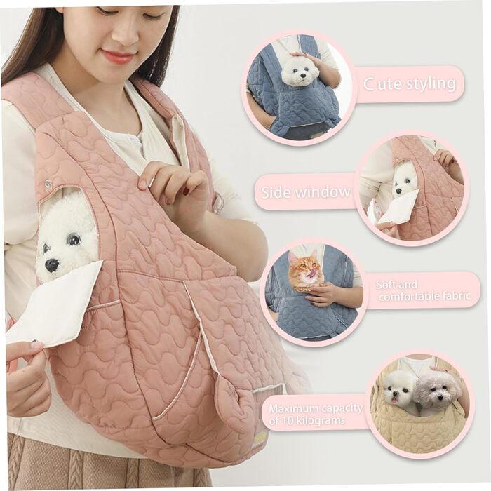 Рюкзак для кота/собаки: переноска-рюкзак для подорожей, з переднім доступом, для маленьких та середніх тварин