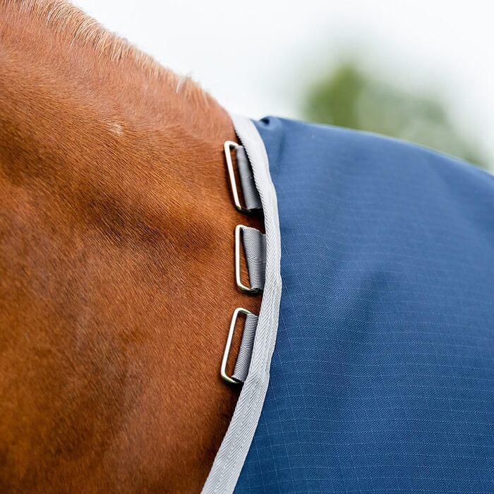 Попону-ковдра Horseware Amigo Ripstop 900D Lite (0г) для коней, Navy/Titanium Grey, 140 см / 6´3
