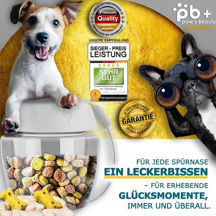 Набір з 2 шт. туристичних пляшок для собак з щіткою | Пляшка для собак 550 мл, вища якість, не протікає | Для подорожей