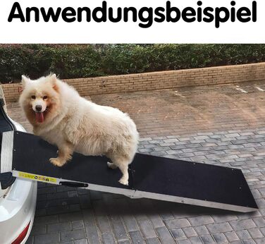 Рампа для собак DEMA DAR180, алюмінієва, суглобозахисна, протиковзка, компактна, для авто, багажник, диван – Швидкий монтаж, до 78 см висоти завантаження