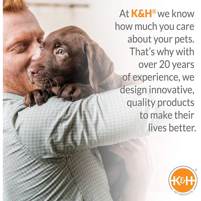 K&H Pet Products самонагрівальний килимок для собаки, малий, портативний, машинне прання, без електрики, регульований, не ковзає, 63,5x50,8 см