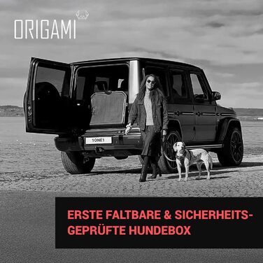 Транспортна переноска для собак 1one1 Origami Medium | Алюмінієва переноска для собак в авто | Складана переноска для собак з тестуванням на авіакатастрофи | Переноска для собак з алюмінію та текстилю до 45 кг