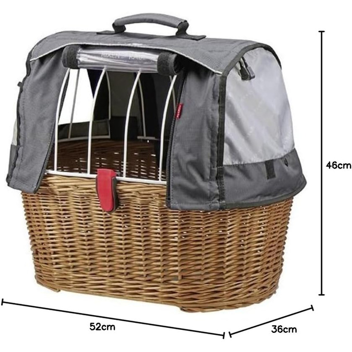 Велосумка KLICKfix DOGGY BASKET PLUS FIX чорна, M, 0399FH