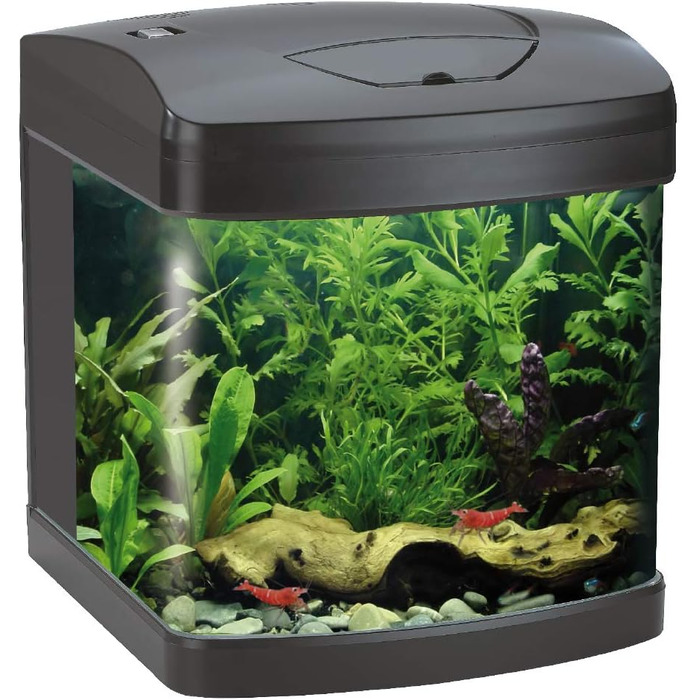 Акваріум Wave Amtra Laguna XCUBE 26 LED чорний, комплект з LED освітленням і фільтром, 26 л, 31x32x37 см