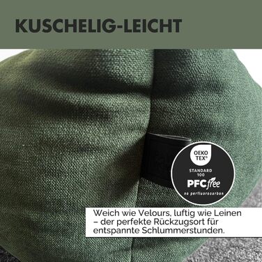 Ортопедичне ліжко для собак Emma | Ліжко-кошик для великих та середніх собак (Оливковий, 105x75 см)