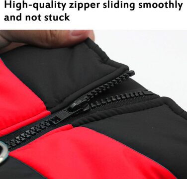 Водонепроникний зимовий пуховик для собак маленьких та середніх порід, теплий зимовий одяг для собак (червоний, XXL)
