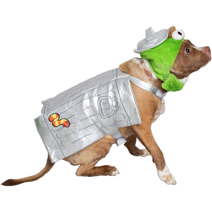 Костюм для собак Pet Krewe Oscar The Grouch, X-Large, для маленьких, середніх, великих та екстра-великих собак, ідеально для Хелловіну, Різдва, вечірок, фотосесій, подарунок для любителів собак, срібний