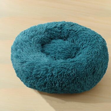 Ортопедична подушка для собак середніх порід, м'яка, кругла, для собак та котів, блакитна, 110x110x20 см