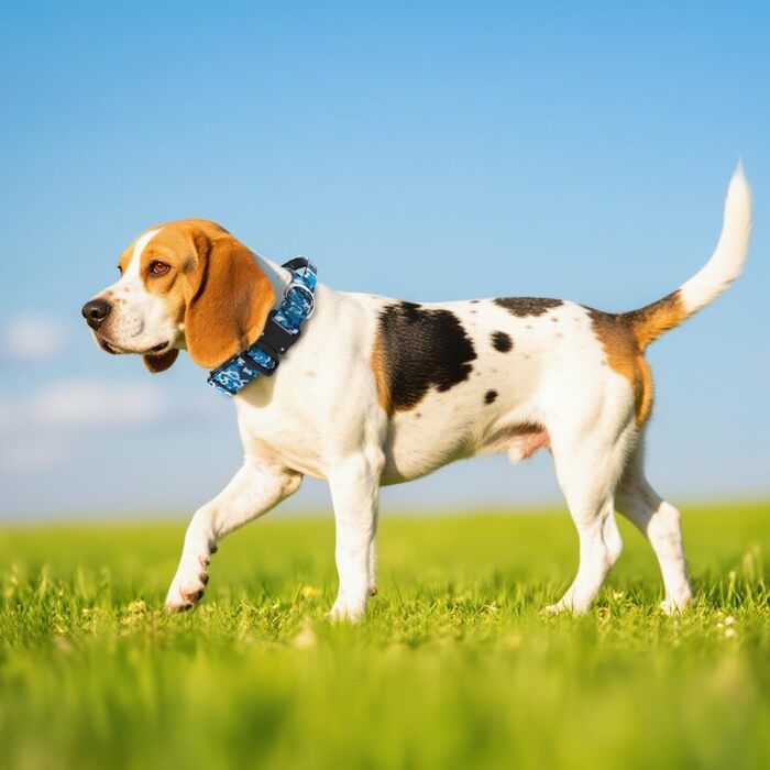 Преміум нашийник для собак TSPRO з ручкою, тактичний, міцний, з металевою застібкою, для собак середніх та великих порід (Помаранчевий L). Розмір ручки L (регульований 44.5-62.2 см). З ручкою розміру M (регульований 36.8-45.7 см), геометричний дизайн