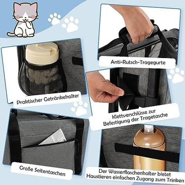 Транспортна переноска для тварин FANTASK з телескопічною ручкою та колесами