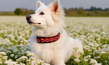 Нашийник для собак BUDDYPACK широка м'яка підкладка з неопрену, розмір XXS-XL (червоно-кольоровий на чорному, XXS (29-34 см))