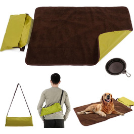 Водонепроникний килимок для тварин Bangminda 100x70 см з сумкою - ідеально для подорожей та кемпінгу (для собак, котів)