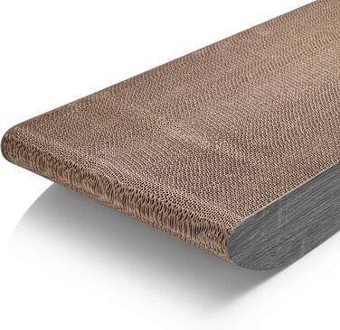 Когтеточка для котів CanadianCat Comet XL, 75x30x8 см, картон, з котячою м'ятою, темно-сіра