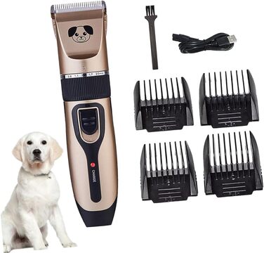 Машинка для стрижки шерсті собак UKCOCO з керамічним лезом - тиха, потужна, для безпечного грумінгу