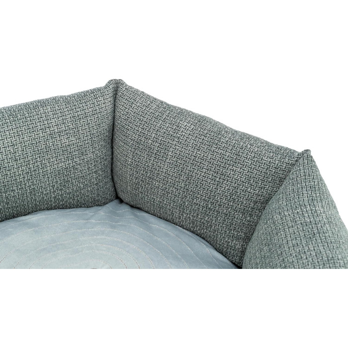 ТRIXIE Viviana – зручне ліжко для собак, 60x50 см, блакитно-сірий колір, з м'яким оксамитовим покриттям, інтегроване м'яке вкладання, антиковзаюче дно, легко миється